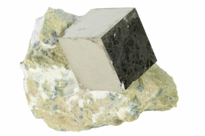 Pyrite Cube In Matrix - Navajun, Spain #136715